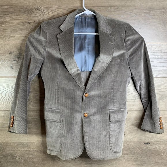 Outfitters Mens Corduroy Blazer 2 Button Sport Coat Envelope Pockets Size M - Picture 2 of 12